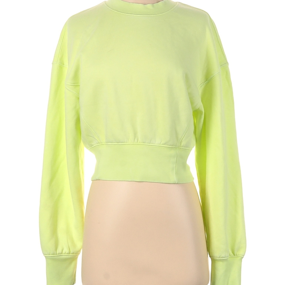 NWT Lime Green Cropped Pullover Wild Fable Activewear